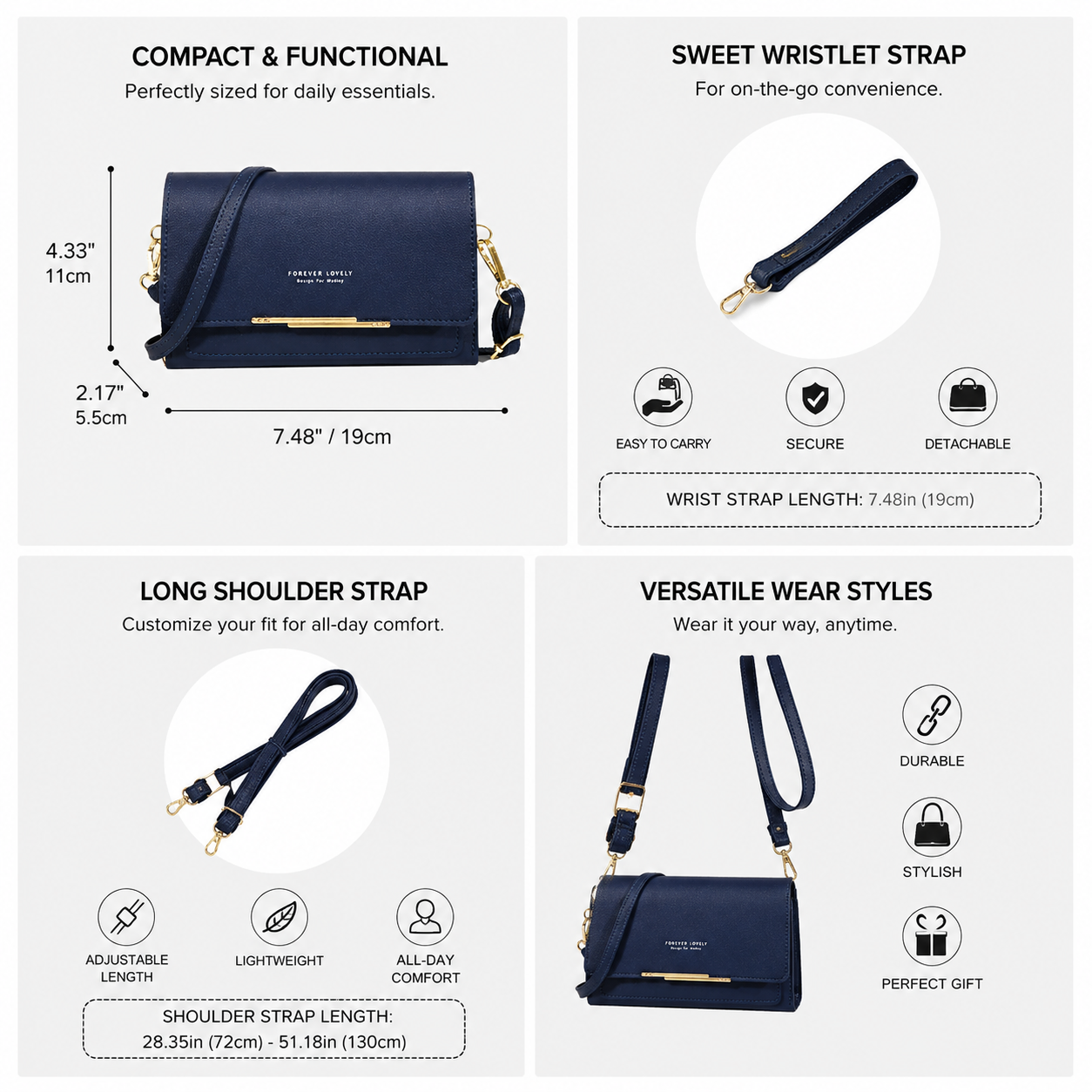 Statshy - Crossbody Wallet Duo