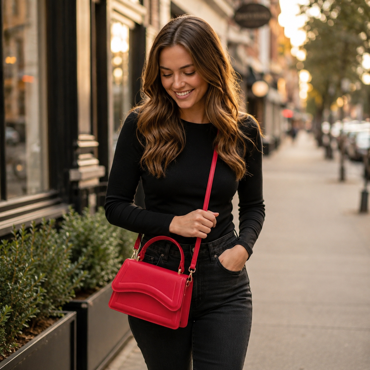 "Nia" Crossbody Leather Bag