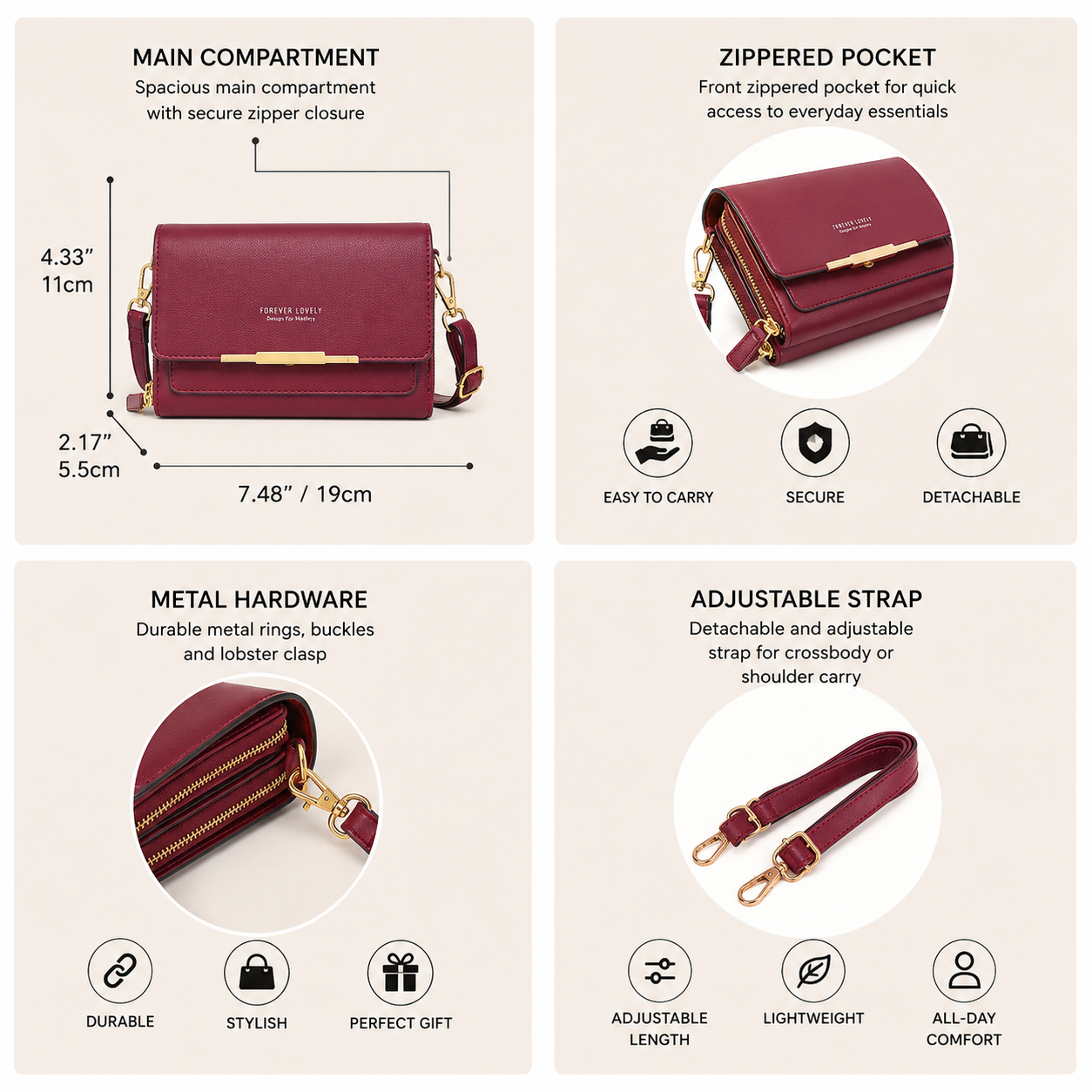 Statshy - Crossbody Wallet Duo