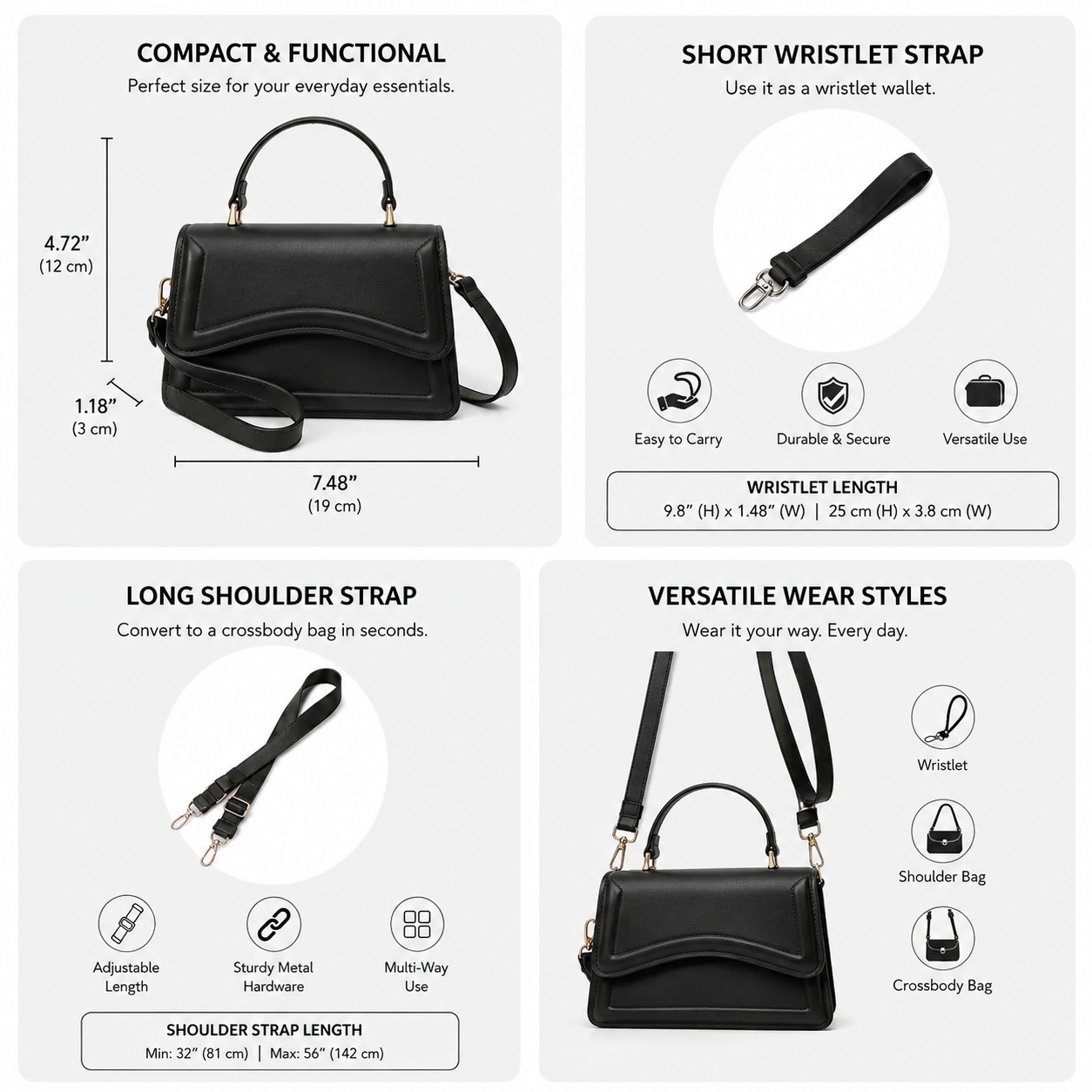 "Nia" Crossbody Leather Bag