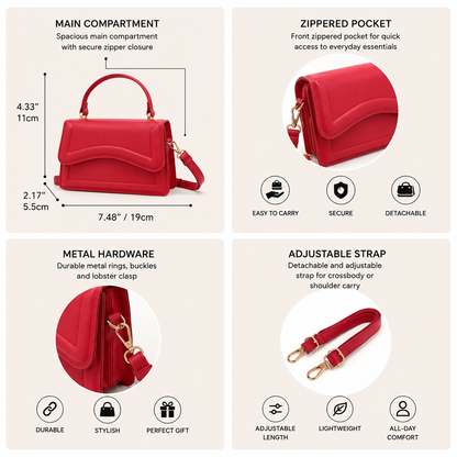 "Nia" Crossbody Leather Bag