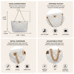 Cloudy - Puffer Tote Bag